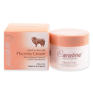 careline ครีมรกแกะ สีส้ม 100 ml ครีมบำรุง Exp.01/2024