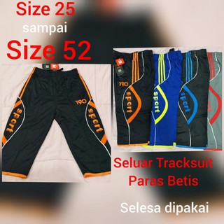 🔥Plus Size🔥Teenagers &amp; Mens Track Suit T90  Three Quarter Pant/ Seluar tracksuit 3 suku