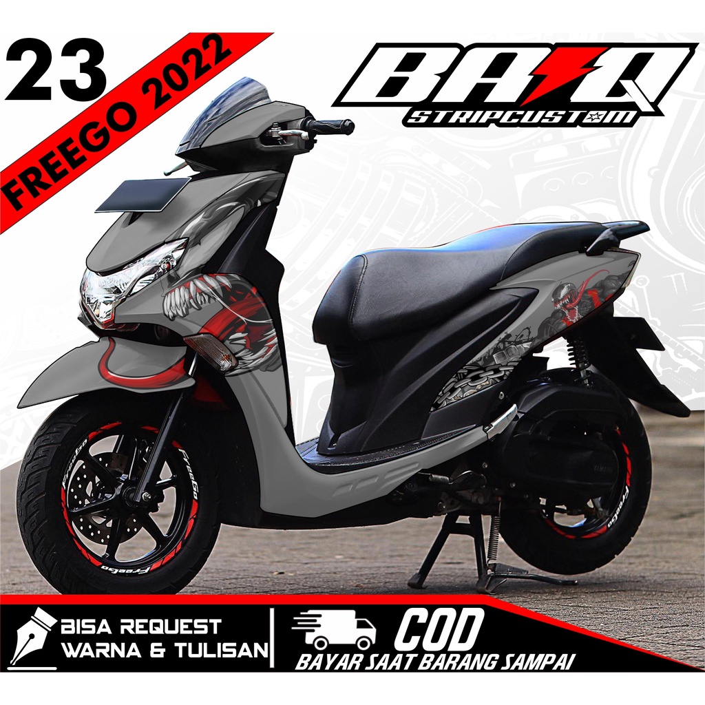 YAMAHA FREEGO OLD Decal Sticker - Fullbody Variation VENOM 23 Design