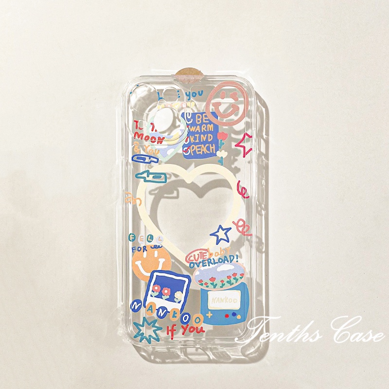 เคสโทรศัพท์มือถือแบบนิ่ม ลายกราฟฟิตี้หัวใจ สําหรับ OPPO A18 A78 A17K A57 A77 A77s A76 A96 A95 A93 A74 A55 A54 A16 A16k A15 A53 A33 A32 A31 A9 A5 A5s A3s Reno 8T 6Z 5Z 5 A94 A92 A52 F11 F9 ผ้าคลุม