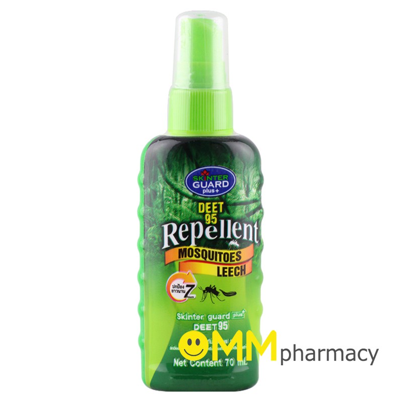 SKINTER GUARD plus+ Deet 95 Mosquitoes Repellent สกินเตอร์การ์ด สเปรย์