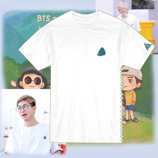 เสื้อยืดผ้าฝ้าย KPOP Bangtan Kim Namjoon ในชุดเสื้อเชิ้ตแรงบันดาลใจจาก Soop / เสื้อยืด RM In The Soop / Army Merch