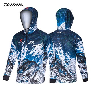 (พร้อมส่ง) Baju Pancing Daiwa เสื้อแขนยาว เสื้อฮู้ดดี้ สำหรับตกปลา ป้องกันรังสียูวี ระบายอากาศได้ดี