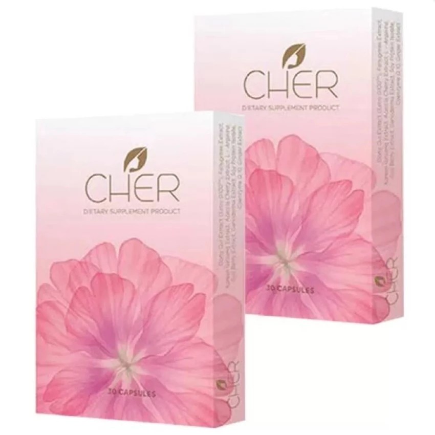 Cher เฌอ หน้าอก ขยาย อึ๋ม ฟิต ช่องคลอด สะอาด ลดตกขาว 30 แคปซูล (2 กล่อง)