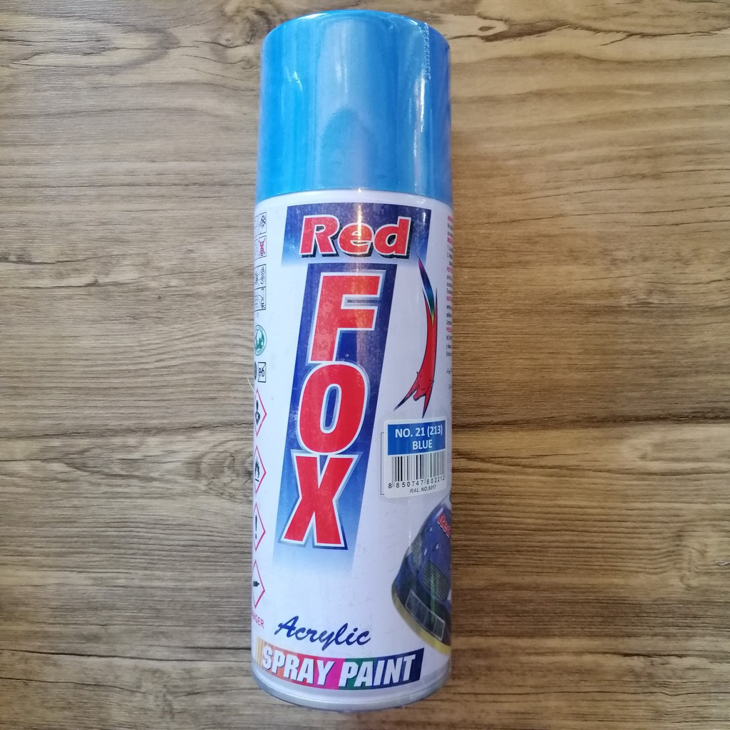 สเปรย์สีน้ำเงิน BLUE พ่นได้เกือบทุกสภาพผิว ยี่ห้อ BOSNY REDFOX ออกใบกำกับภาษีได้ ขนาดบรรจุ270กรัม