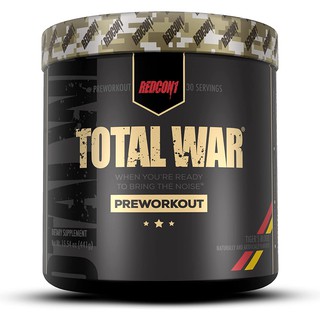 Redcon1 Total War (15 Servings) Preworkout Boost Energy Endurance Laser Like Focus Citrulline Malate Beta-Alanine Keto