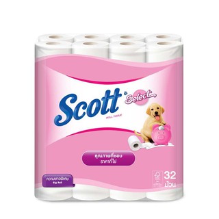 ราคาพิเศษ!! สก๊อตต์ ซีเลคท์ กระดาษชำระความยาวพิเศษ แพ็ค 32 ม้วน Scott Select Big Roll x 32 Rolls