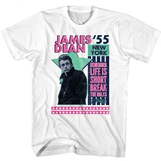 เสื้อยืดแขนสั้น พิมพ์ลาย James Dean Remember Life Is Short Star สําหรับผู้ชาย