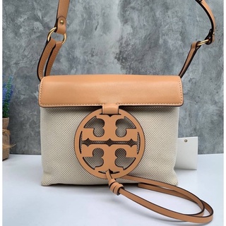 🎀 (สด-ผ่อน) กระเป๋าสะพาย สีน้ำตาล 8 นิ้ว 55075 Tory Burch Miller Crossbody Bag