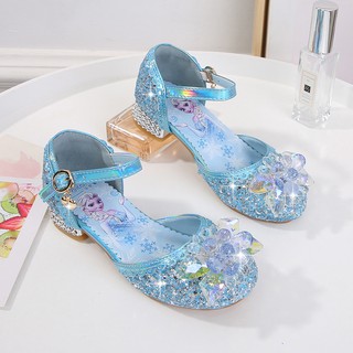 FROZEN Elsa Kids Crystal Sandals / ฤดูร้อนปี 2020 รองเท้าเจ้าหญิงคริสตัลสำหรับเด็ก