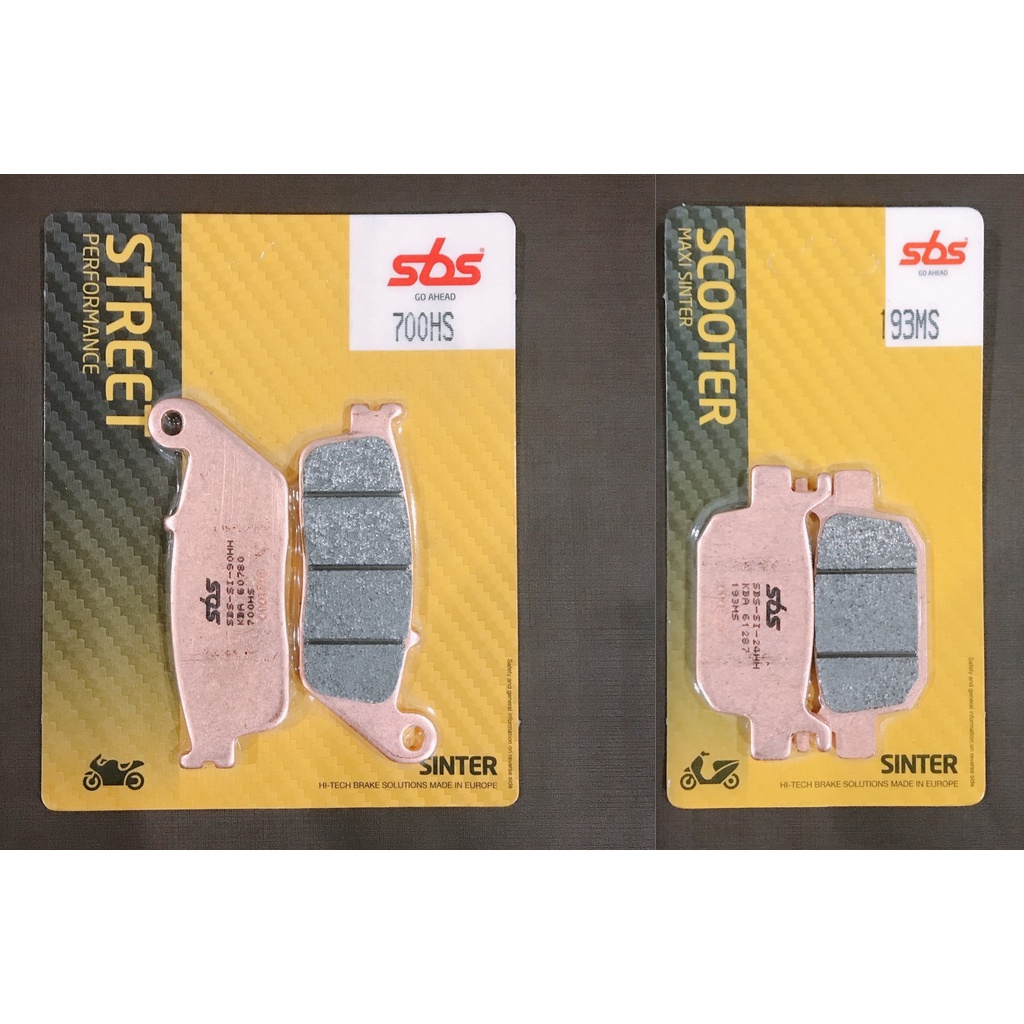 ผ้าเบรค SBS (เกรดเดียวกับ Brembro ) สำหรับ Forza 300/350, X-max 300, Burgman 400/650