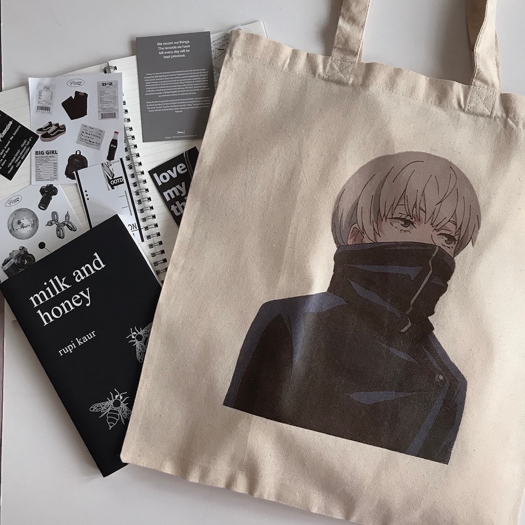 [ใหม่] INUMAKI TOGE JUJUTSU KAISEN ANIME PRINT TOTE BAG ANIME FAN ANIME LOVER