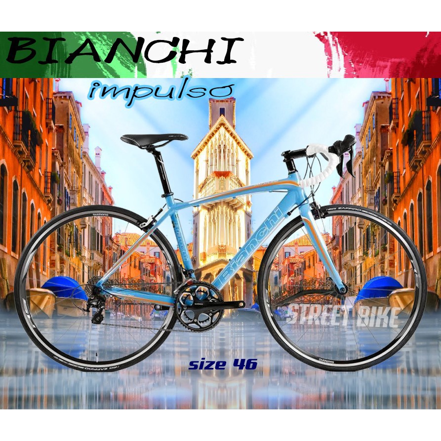 สินค้าแนะนำ!!! จักรยานเสือหมอบ size46 Bianchi Impulso 105 blue