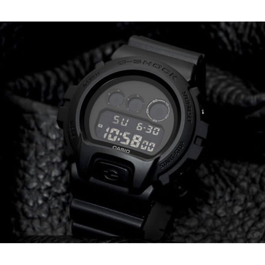 คาสิโอ G-SHOCK DW 6900BB เต็มตาสีดําสามตา