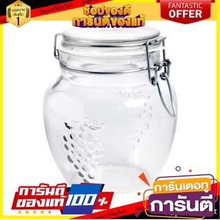 ขวดโหล แก้ว 1 ลิตร ฝาสปริง KEY WAY JR102112 ขวดโหล GLASS CANISTER KEY WAY JR102112 1L