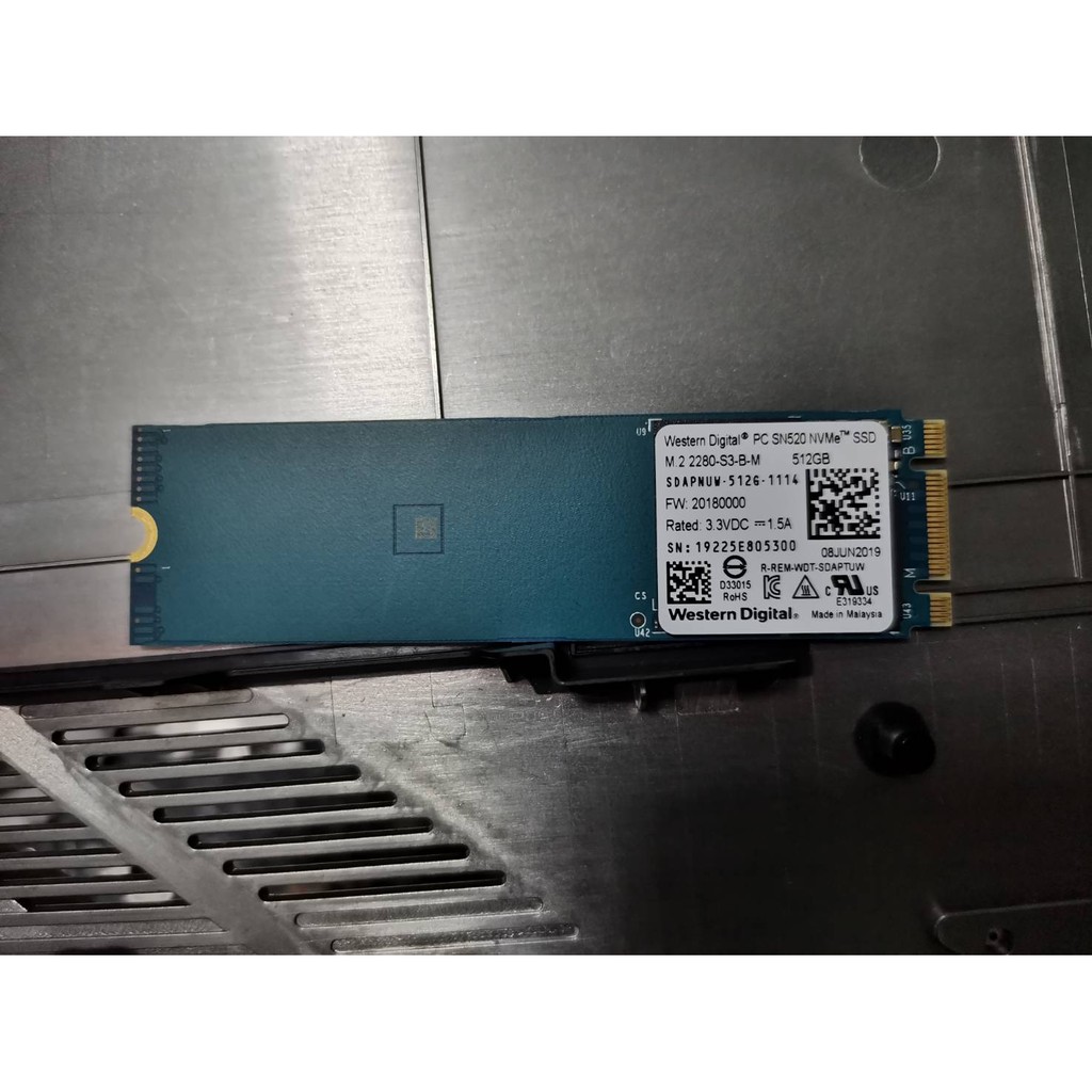 SSD M.2 PCIe/NVMe WD SN520 NVMe 512GB **มือสอง**
