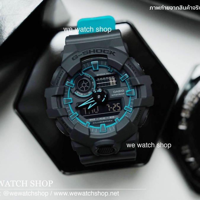 G-SHOCK  ของเเท้ CMG เครื่องศูนย์ รุ่น GA-700SE-1A2DR สีเทา น้ำเงิน สายทูโทน ประกันศูนย์ cmg GA-700S