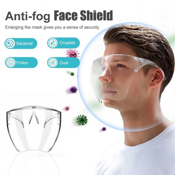 พร้อมส่ง！！ เฟสชิวอะคริลิค หน้ากากเฟสชิลด์แบบเต็มหน้า เฟสชิว แว่นเฟสชิว แว่นปิดหน้า face shield acrylic , FACE SHIELD