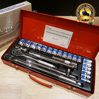 EURO KING TOOLS ชุดเครื่องมือ ประแจ ชุดบล็อก 24 ชิ้น ขนาด 1/2" (4หุน)