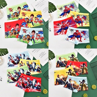 เข็มเวลา จํากัด !ชุดชั้นใน กางเกงชั้นใน ลายการ์ตูน Spiderman Salted Egg Superman Paws Captain America น่ารัก สําหรับเด็กผู้ชาย และเด็กผู้หญิง
