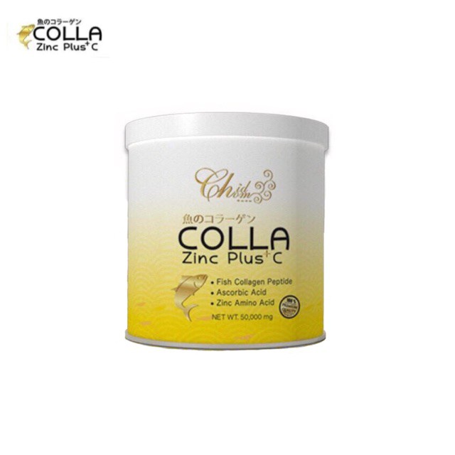 COLLA Zinc Plus C คอลล่าซิงค์พลัสซี ลดสิว ฝ้า กระ คอลลาเจนแท้จากญี่ปุ่น ขนาด 50 กรัม