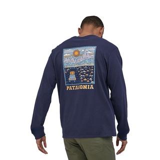 Patagonia Patagonia Summit Road Responsi เสื้อยืดลําลอง แขนยาว สําหรับผู้ชาย 38519