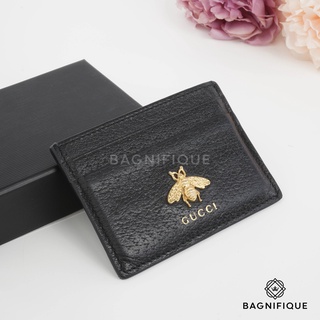 GUCCI CARD HOLDER BEE BLACK