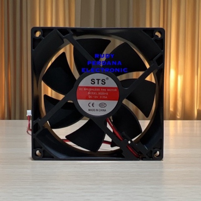 พัดลม พัดลม DC 12V 12 VOLT 9CM 9 CM