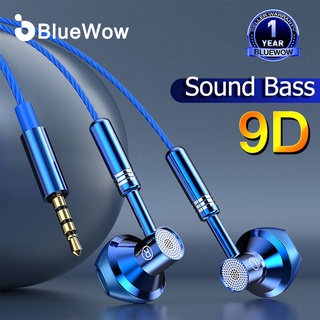 [Deep Bass] BlueWow M15 หูฟังซับวูฟเฟอร์ แบบมีสาย ตัดเสียงรบกวน พร้อมไมโครโฟน HD