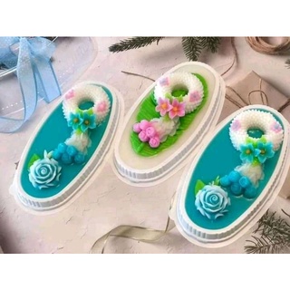 กล่องวงรี ฐานสีเบจ แพ็ค 5 , 10 , 20 ชุด