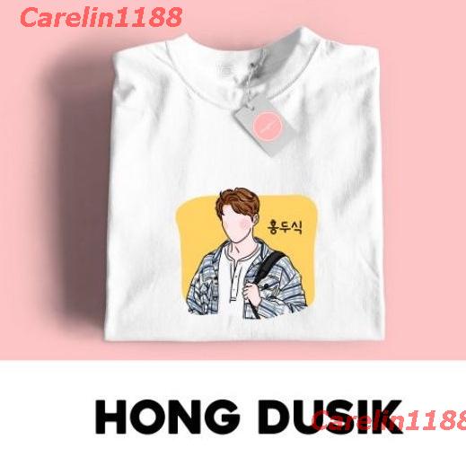 【ผ้าฝ้ายแท้】Carelin1188 New เสื้อยืดพิมพ์ลาย Hong Dusic HOMETOWN CHACHACHA FANART สําหรับผู้หญิง sal