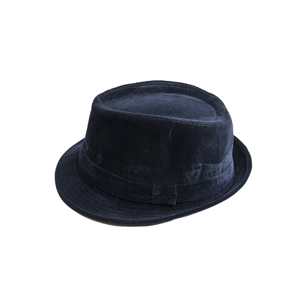 หมวก Houseofcuff Fedora DARK BLUE FEDORA HAT CORDUROY