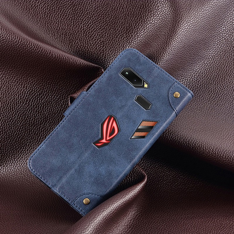 เคสโทรศัพท์หนังพับนุ่ม 4 สีสําหรับ ASUS ROG Phone 1 3 2 ZS600KL Zs661ks