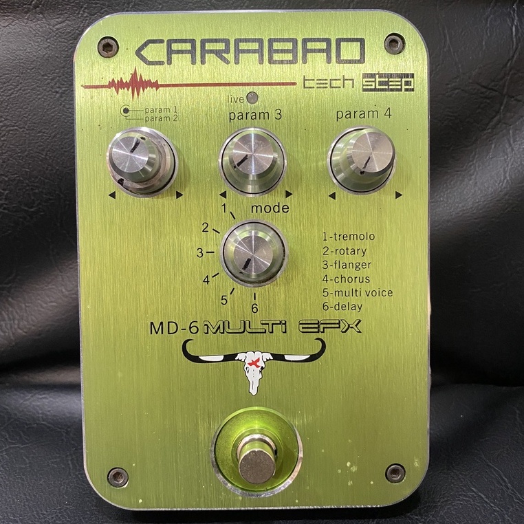 Carabao เอฟเฟกต์ กีตาร์ รุ่น Pedal Effect Guitar Multi EFX MD-6 สีเขียว ของแท้! (มือสอง)