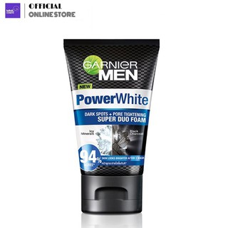 Garnier Men การ์นิเย่ เมน พาวเวอร์ไวท์ ดูโอ โฟม