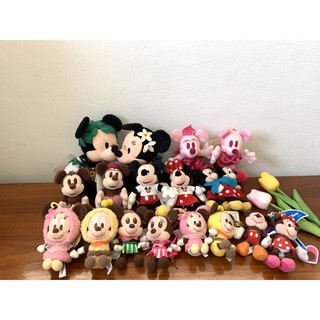 ✨สินค้ามือหนึ่ง✨   พวงกุญเเจตุ๊กตา Set Mickey&amp;Minnie🐭💘🐭 (Disney Store japan🏰🇯🇵)