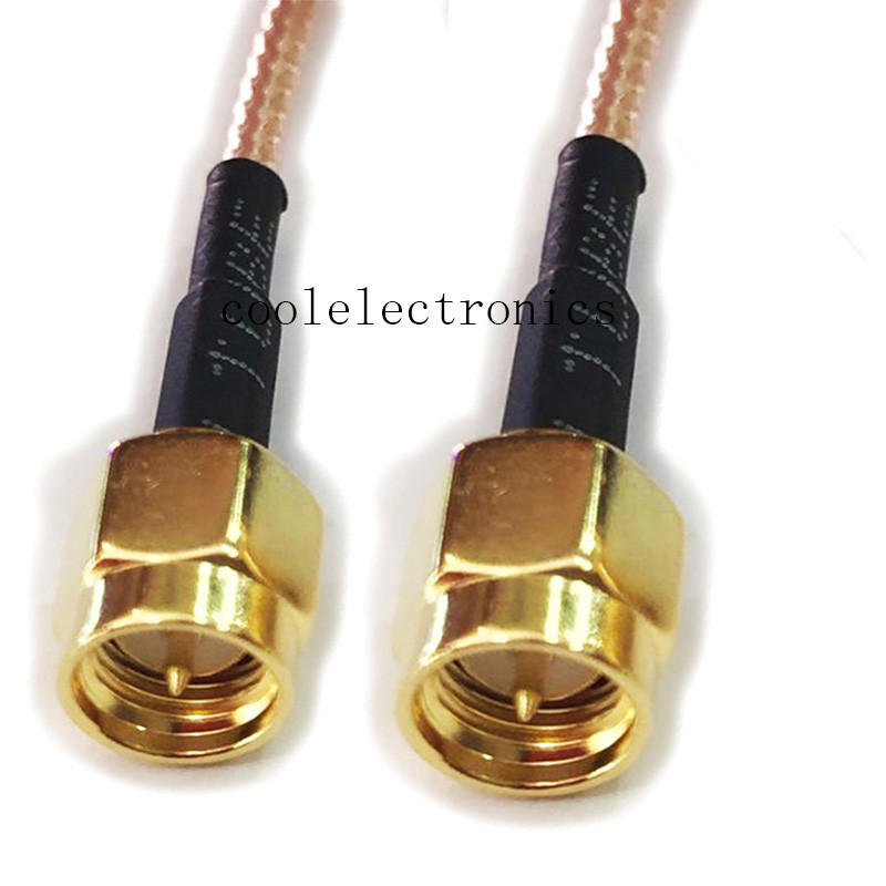 SMA ชาย Connector RF Pigtail RG316 สายต่อ WIFI ยาว 10/15/20/30/50/100/200/300/500 ซม.