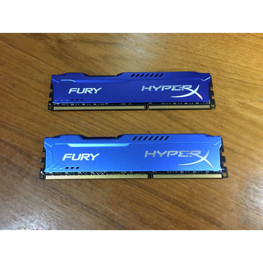 แรม Kingston HyperX Fury 8GB DDR3/1600 (HX316C10F/8) มือ 2 สีน้ำเงิน (ไม่มีกล่อง)