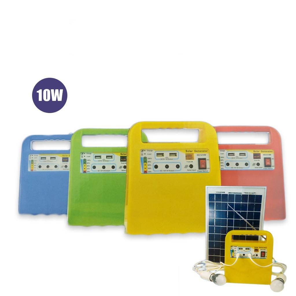 (RICHLAMP) พร้อมส่ง ! Solar Lighting kit เครื่องแปลงพลังงานแสงอาทิตย์ ขนาดพกพา สีเขียว และ ฟ้า