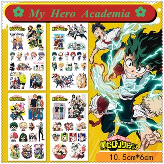 ✿ My Hero Academia - Anime Mini Temporary Tattoo สติ๊กเกอร์ ✿ 1Sheet Waterproof Tattoos for Sexy Arm Clavicle Body Art Hand Foot