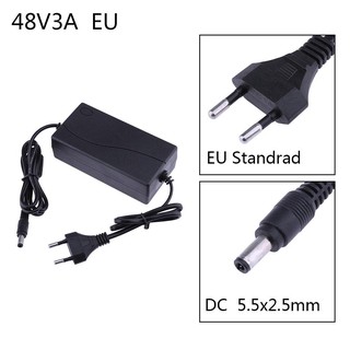 ❤เป็นที่นิยม❤อะแดปเตอร์พาวเวอร์ซัพพาย Ac To Dc 48 V 3a ( Us / Eu )