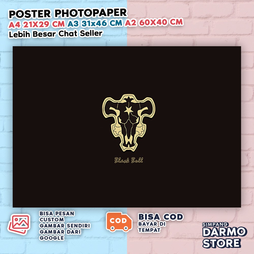 โปสเตอร์ ลายการ์ตูนอนิเมะ Black Bull Asta Noelle Silva Wibu BCLX-33 สีดํา