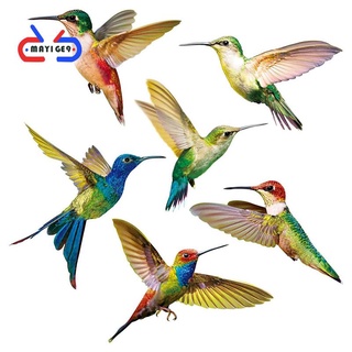 6 Pcs Lrge Size Bird Window Clings Anti-Collision Window Clings Decals to Prevent Bird Strikes on Window Glass