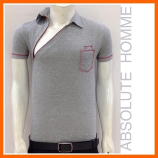 Polo for Men เสื้อโปโลซิปเฉียง เสื้อโปโลสีพื้น เสื้อโปโลผู้ชาย