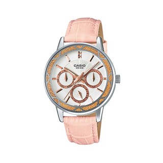 Casio Standard นาฬิกาข้อมือผู้หญิง สายหนัง สีชมพู รุ่น LTP-2087L-4AVDF  โค๊ดส่วนลด 100บาท โค๊ด (NEWMSME)