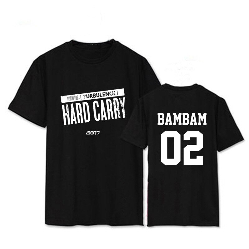 ⭐เสื้อยืด พิมพ์ลายอัลบั้ม Kpop Got7 Flight Log Hard Carry Dx391