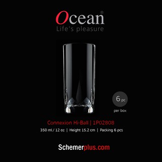 แก้วไฮบอล Connexion Hi Ball 12 oz. (6 pcs./box) แก้วบาร์คอลเลคชั่นใหม่จาก Ocean Glass