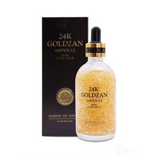 เซรั่มทองคำ 24K GOLDZAN AMPOULE 99.9% Pure Gold Serum 100ml SKINATURE Maison De Nature เซรั่ม ทองคำ