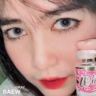 💋 มีค่าสายตา 💋  Wink Baew Gray Brown บิ๊กอาย สุดปัง คอนแทคเลนส์ รายเดือน มีอย แถมตลับฟรี เลนส์นิ่ม สวยปังมาก