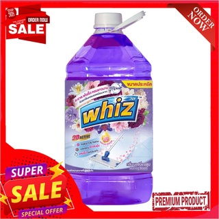 วิซ น้ำยาถูพื้น 3D สีม่วง กลิ่นมอร์นิ่ง บลูม 5200 มล.Whiz 3D Floor Cleaner Morning Bloom 5200 ml